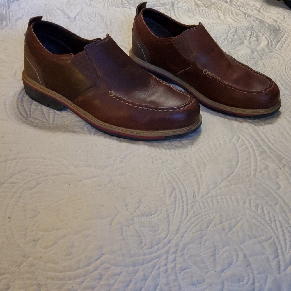 Far West Brown Leather Loafers